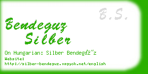 bendeguz silber business card